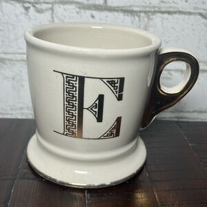 Anthropologie monogram initial E coffee/tea mug